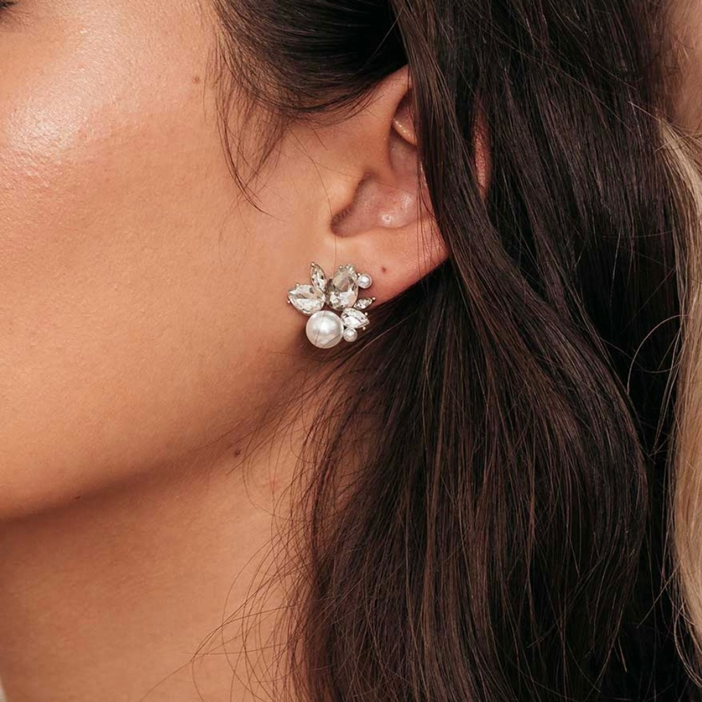 Olive and Piper Bordeaux Studs
